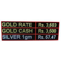 Gold Rate Display Board