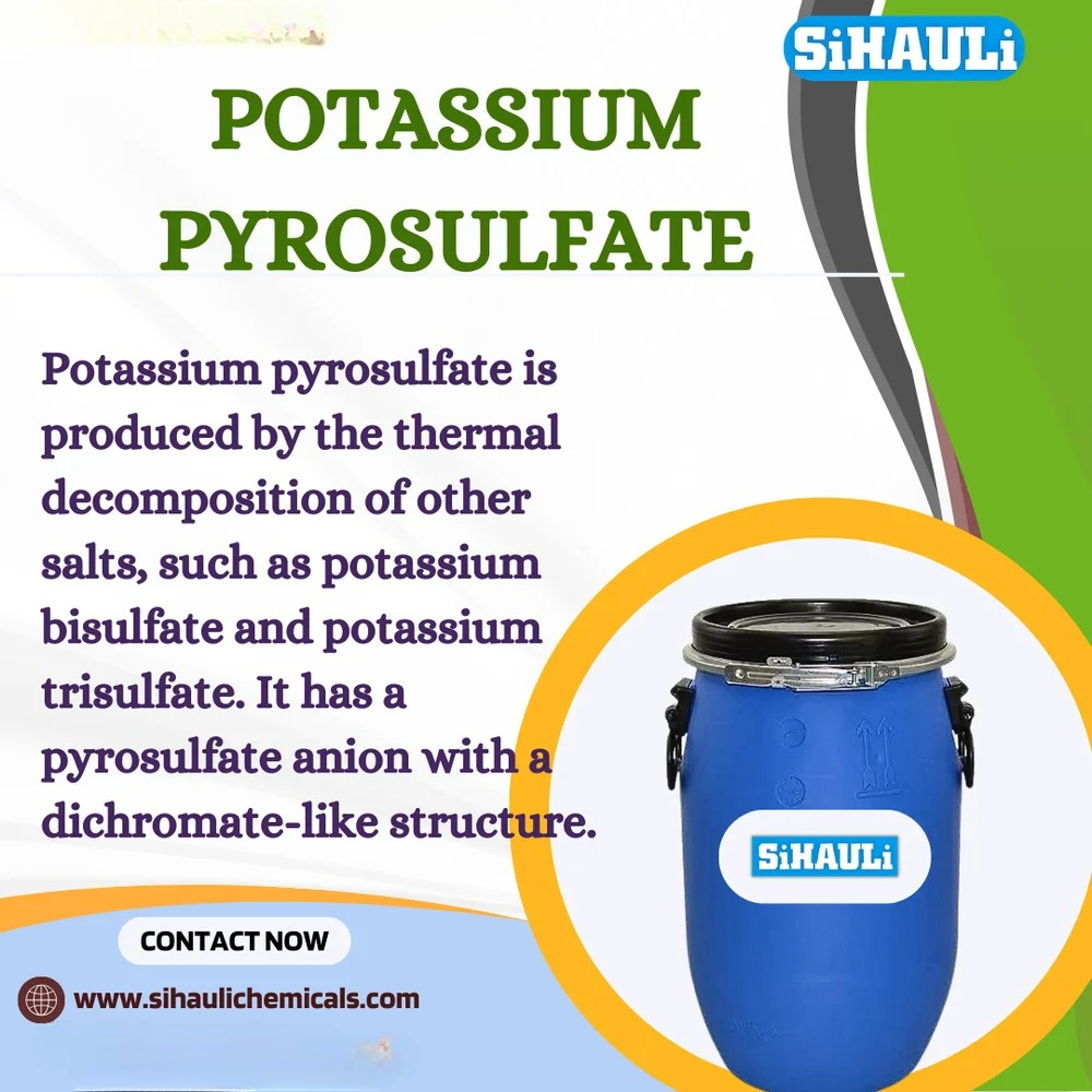 Potassium Pyrosulfate Manufacturers, Suppliers, Exporters From Vasai Mumbai