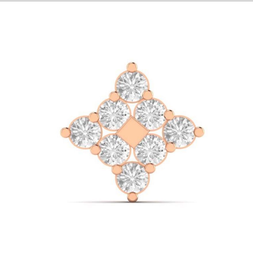 Nose Pin - Diamond Carat Weight: 0.05 Carat