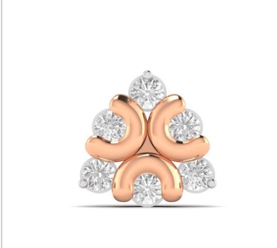 Nose Pin - Diamond Carat Weight: 0.05 Carat