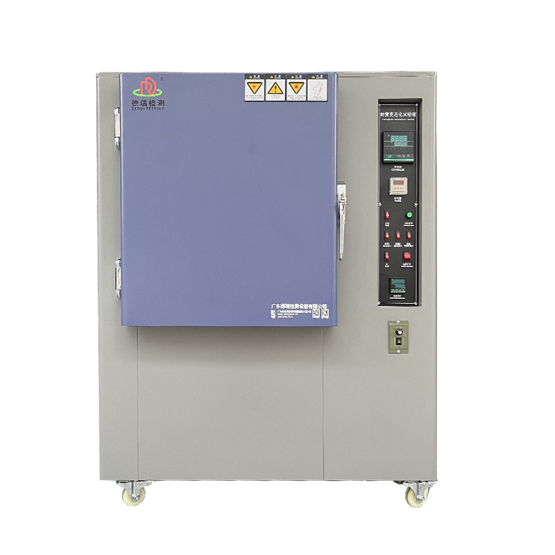 Verification of resistance to yellowing and aging of electronic connectors