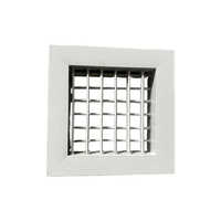 Aluminum Double Louver - Color: White