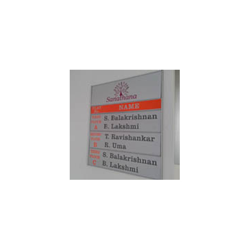 कस्टमाइज्ड फ्लैट मालिक का नाम बोर्ड