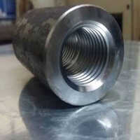 59mm Ms Rebar Coupler - Mild Steel, 59mm Length, Silver Color, 35mm Outer Diameter - Threaded Connection, Polished Surface Treatment