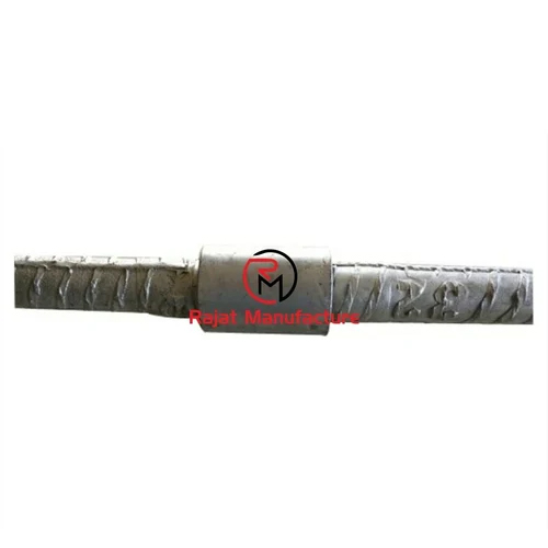 32Mm Ms Rebar Coupler - Color: Silver