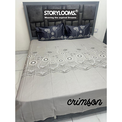 Crimson Trendy King Size Cotton Bedsheet