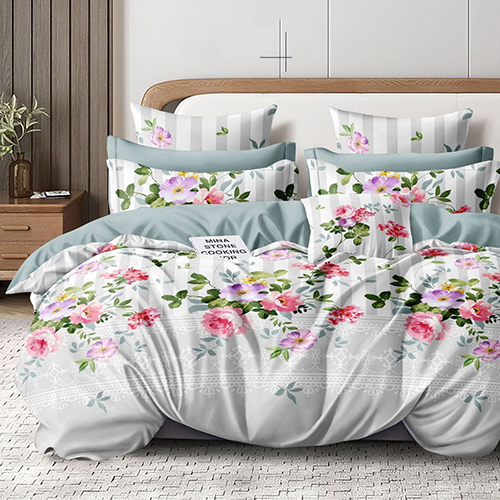 Flora Luxury King Size Double Bed Bedsheet - Color: Different Available