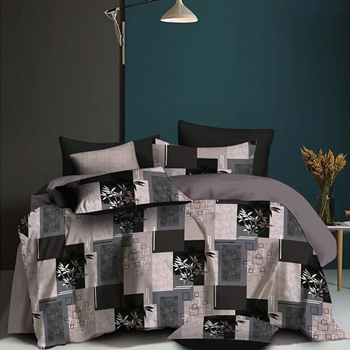 Glace Digital Print Cotton  Double Bedsheet