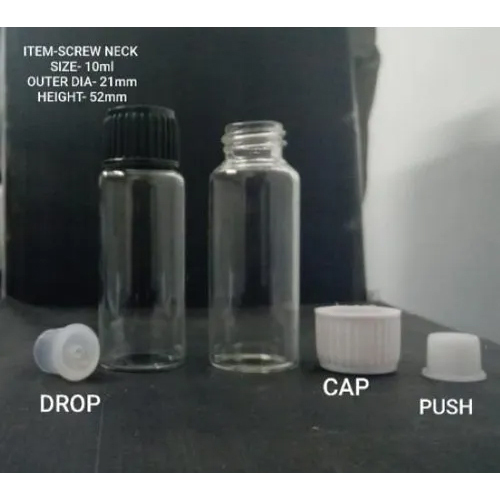10 ml Homeopathic Glass Vials