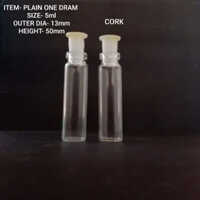 5 Ml Plain Neck Glass Vials - Color: Transparent