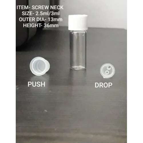 Homoepathic Glass Vial