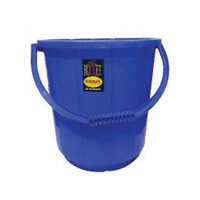 18 Ltr Natural Plastic Handle Bucket - Color: Blue