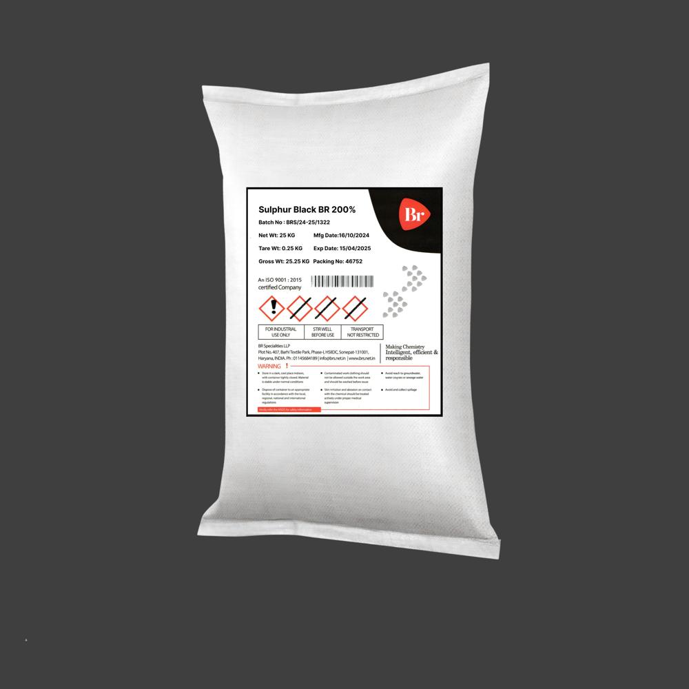 Sulphur Black Br 200% Dye - Application: Textile Industry
