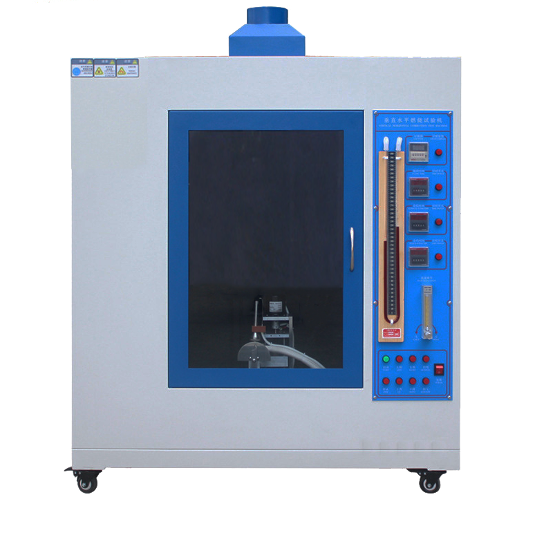 Single unit combustion testing machine for building materials