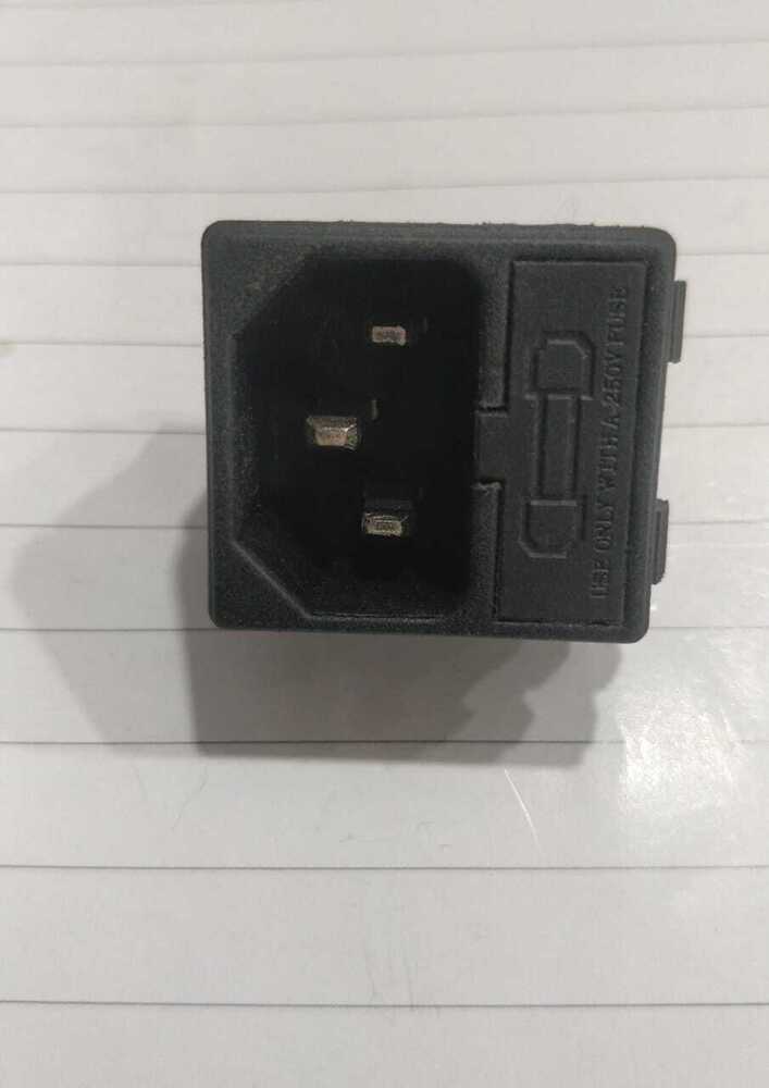 Ac-04 Socket With Fuse Press Fit - Plastic, Standard Size, Black | Ideal For Industrial Automation, Automotive Electronics, And Circuit Overload Protection