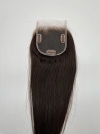 Indian Remy Natural Color HD Lace Human Hair Toppers With T Part