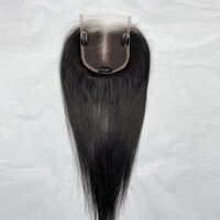 Indian Remy Natural Color HD Lace Human Hair Toppers With T Part