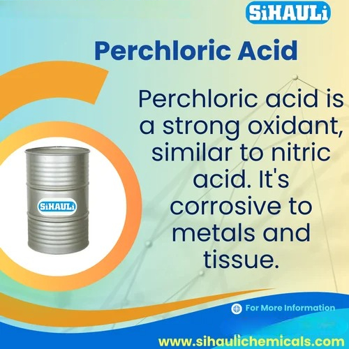 Perchloric Acid 60% & 70% Manufacturers, Suppliers, Exporters From Vasai