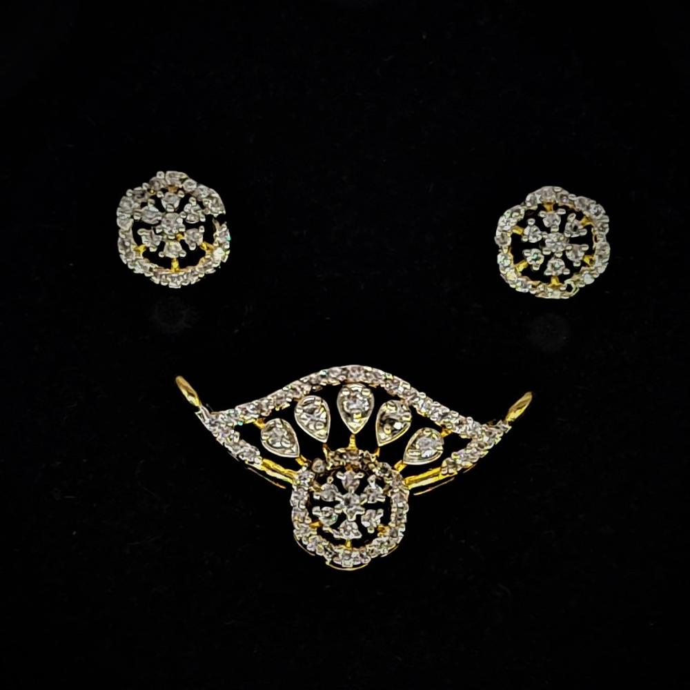 Cz Mangalsutra Set - Color: All Color