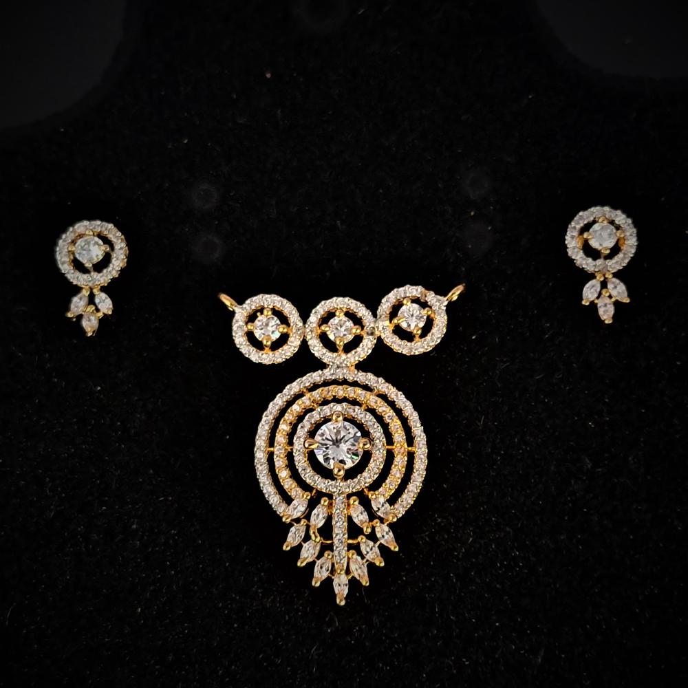 Cz Mangalsutra Set - Color: All Color