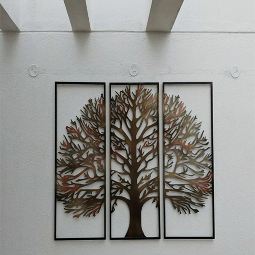 Indian Oak Metal Wall Art