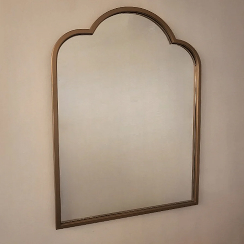 Athena Wall Mirror in Brass Gold
