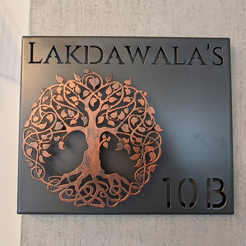 Small Tree Of Life Name Plate