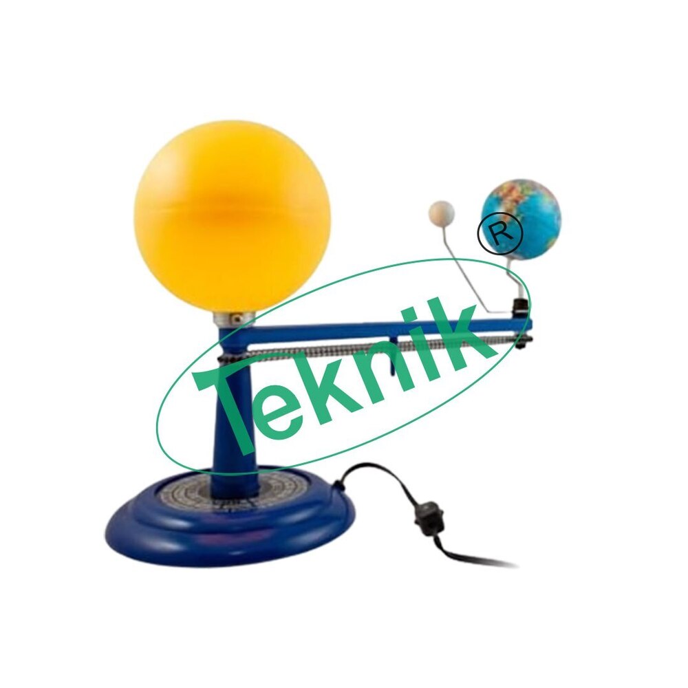 Soleil-earth-moon Model - Dimensions: 420x220x280 Mm | Interactive Day-night Cycle, Moon Phases, Led Illumination, Educational Biology Model
