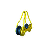 Double Sheave Pulley - Color: Yellow