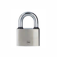 1 Yale 60mm Iron Disc Padlock With3 Retaining Keys - Color: Silver