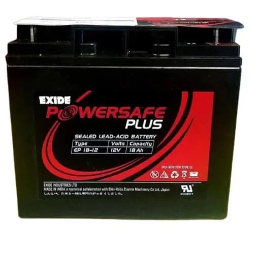 Exide Powersafe Plus 18Ah 12V Smf Battery - Nominal Voltage: 12 Volt (V)