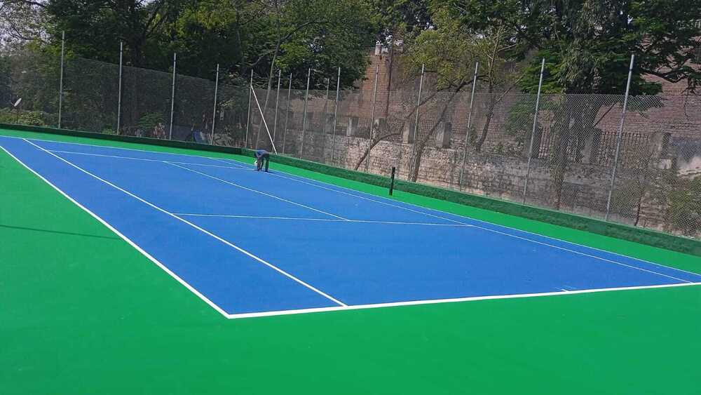 Tennis Court - Color: Blue