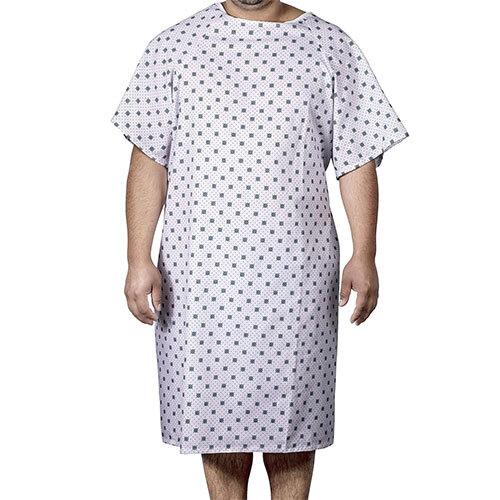 Hospital Unisex Gown - Fabric Type: Cotton