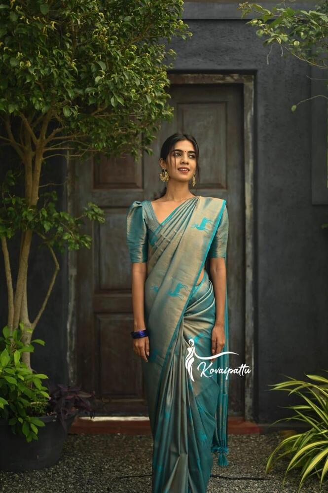 Soft Silk Saree - Bust Size: 44 Inch (In)