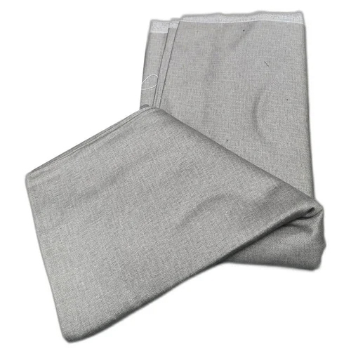 Men Cotton Trouser Fabric 1.30 Cut - Color: Gray