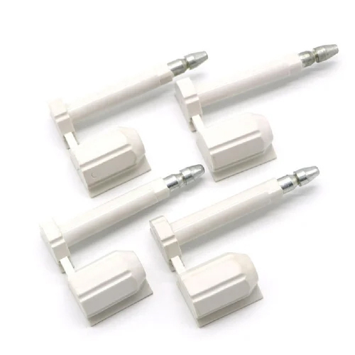 White Abs Container Bolt Seal - Hardness: Rigid