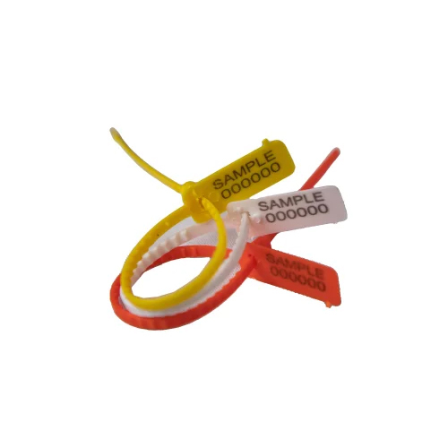 White Plastic Security Seal - Color: Multicolor