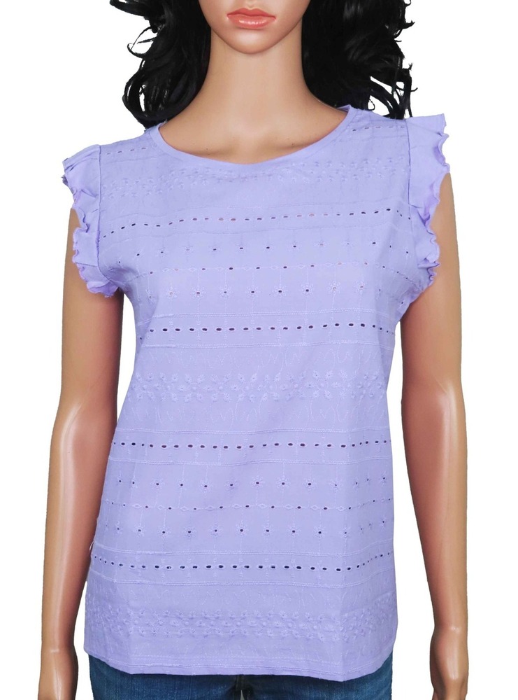 Ladies Crochet  Lilac Top
