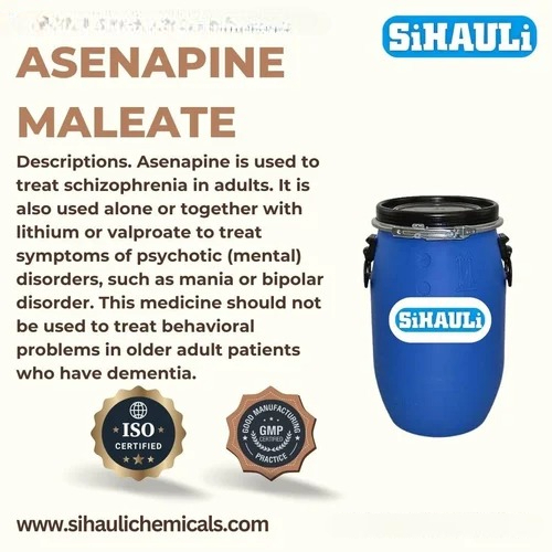 Asenapine Maleate Manufacturers, Suppliers, Exporters From Vasai Mumbai