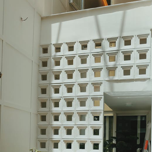 Spectra White terracotta Jali