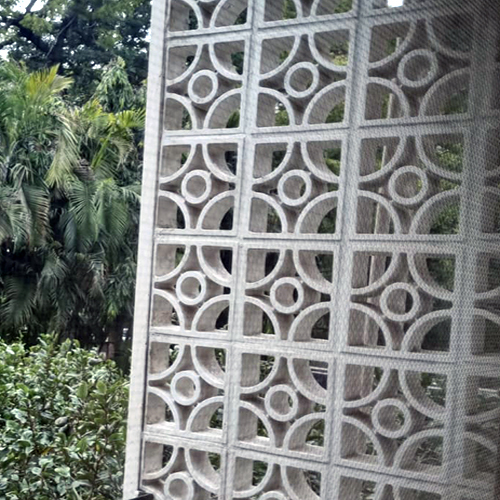 Opal White terracotta Jali