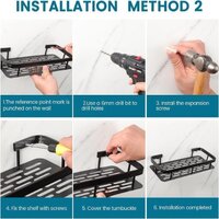 Self Adhesive Bathroom shelve