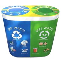Frp Duo Dustbin 60l - Application: Garbage Bin