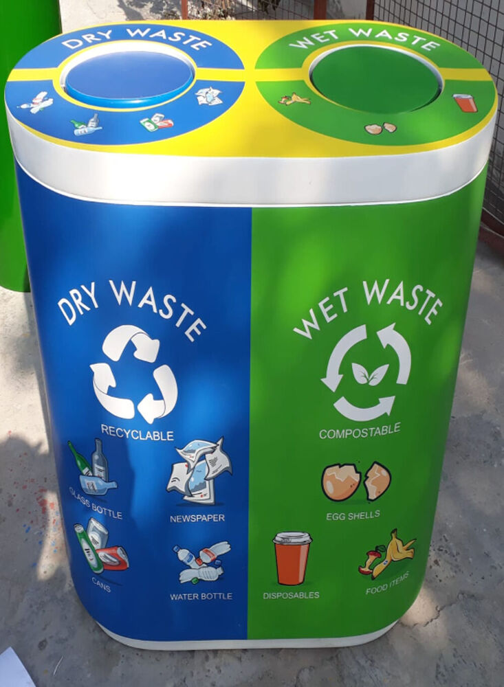 FRP Duo Dustbin 60L