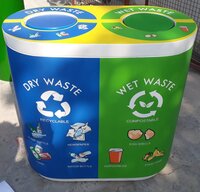 FRP Duo Dustbin 60L