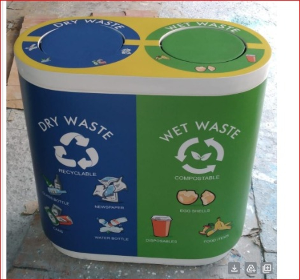 FRP Duo Dustbin 60L