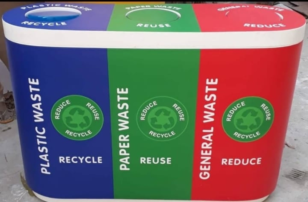 FRP Trio Dustbin 120L