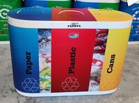 FRP Trio Dustbin 120L