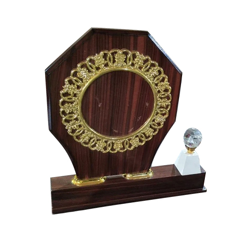 Designer Wooden Metal Trophy - Base Material: Wood