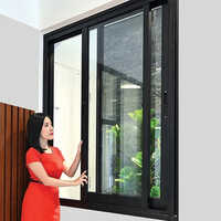8 Feet Slider Window - Color: Black